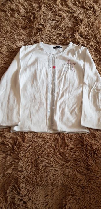 Gilet blanc "Girly Star"