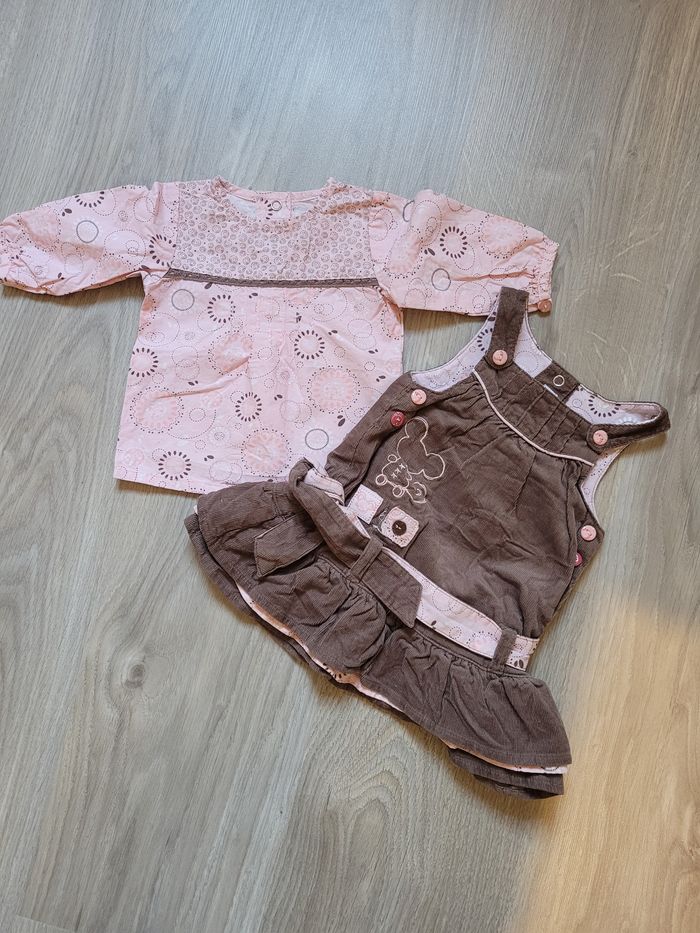 Robe velours +tunique 1 mis 63 cm Petit Kimbaloo - photo numéro 4