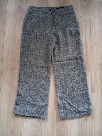 Pantalon gris chevrons laine t40