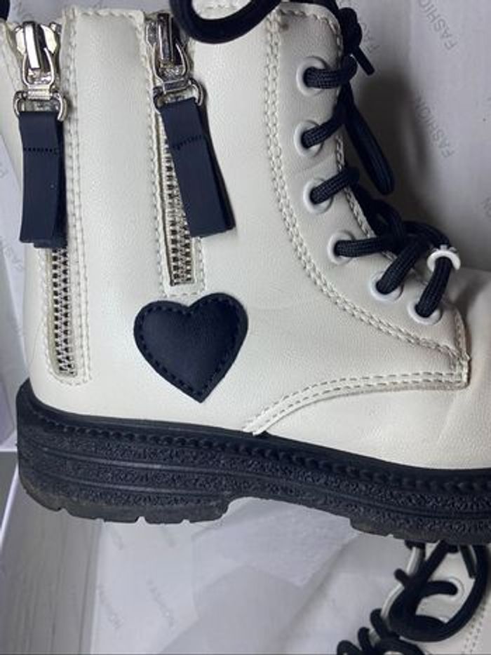 Bottines blanc crème taille 32 - photo numéro 3