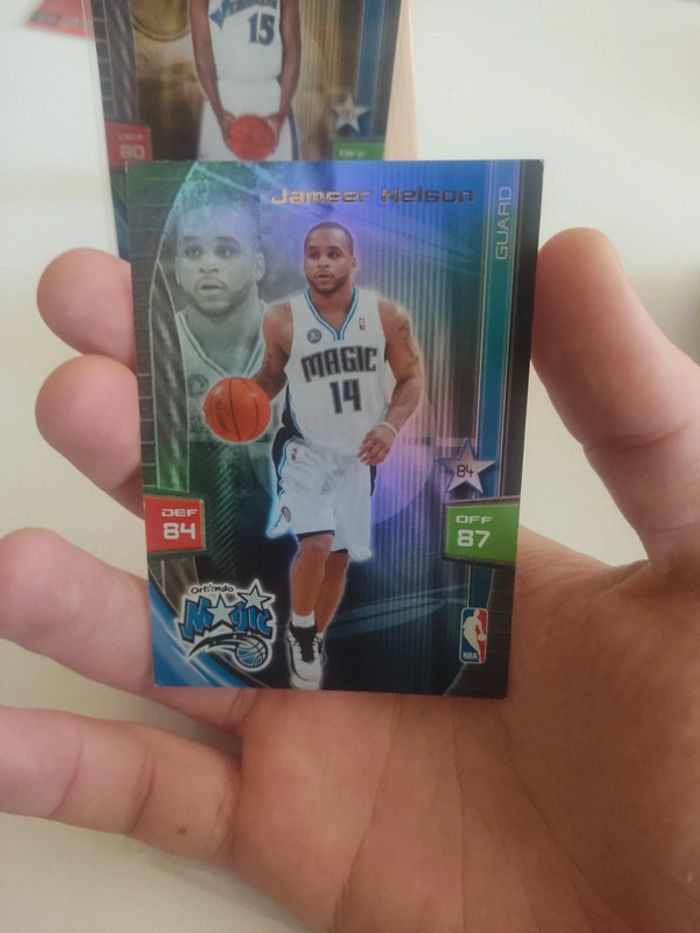 Lot carte nba basketball foil panini trading cards Randy foyer jameer Nelson Orlando Magic wizards - photo numéro 2
