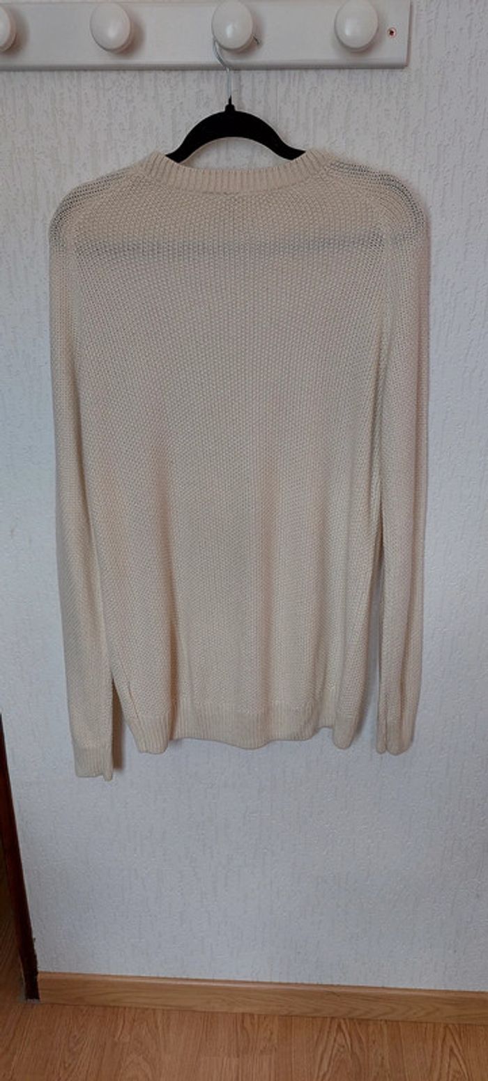 Beau pull long femme Divided by H&M taille M écru excellent état - photo numéro 2