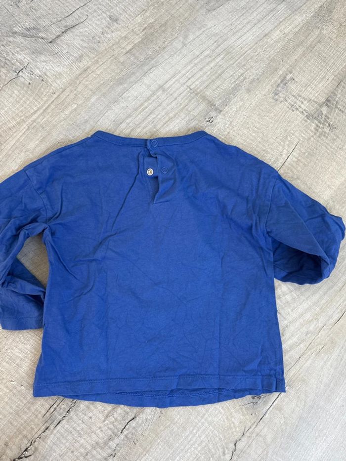 Teeshirt manches longues bleu - photo numéro 4