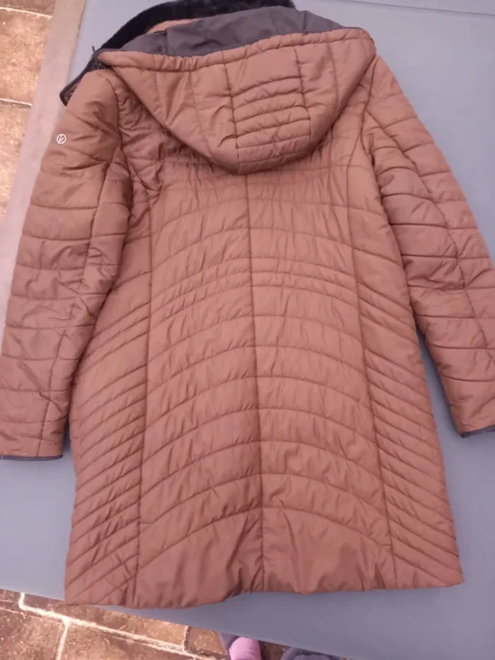 Manteau 🧥 marron 🌰Concept t.44 - photo numéro 5