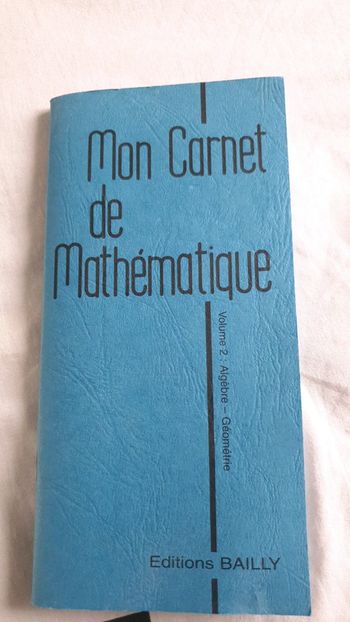 Mon carnet de mathématiques - volume 2