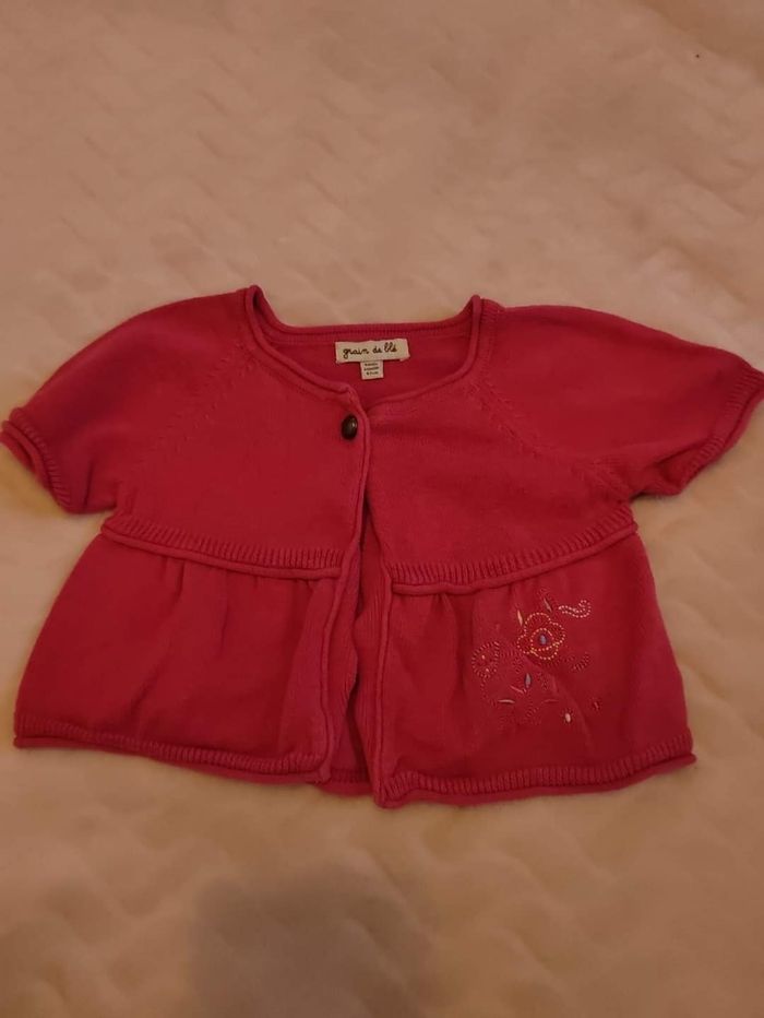 Gilet 6 mois grain de blé