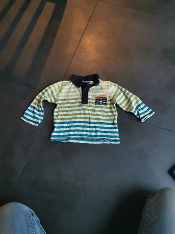 Polo manches longues kiabi 12 mois