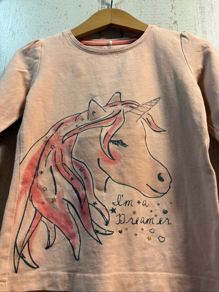 T shirt ML fille taille 92 - photo numéro 2