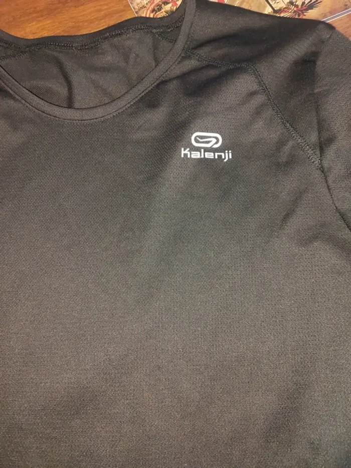 Tee shirt noir sport homme Kalenji - photo numéro 2