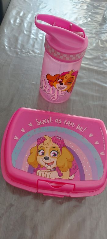 Boîte à goûter et gourde Pat patrouille