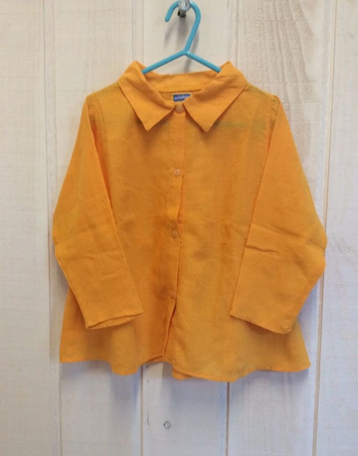 Chemise ML jaune orangé - Marèse - 3ans