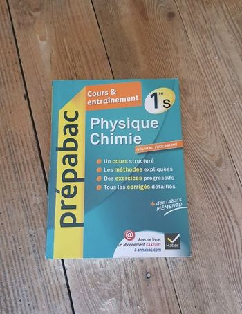 Prépabac physique chimie 1ère S