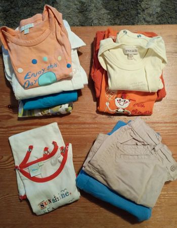Lot 10 vêtements légers garçon 18 mois