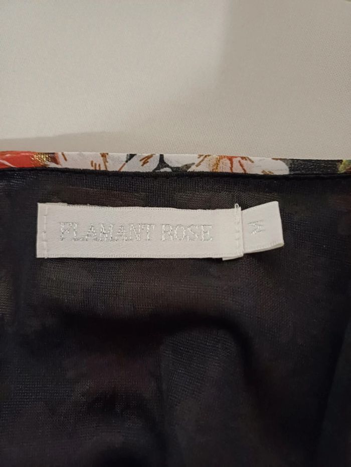 Robe cache-coeur Fleurie Flamant Rose taille M 38 - photo numéro 10