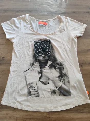 T-shirt Le Temps des Cerises rose taille L - Chic et décontracté