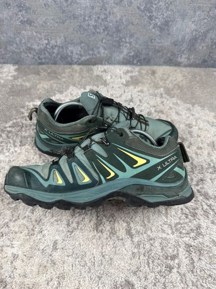 Salomon X Ultra 3 - Gore-Tex - Green & Yellow - photo numéro 7