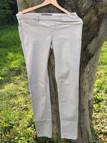 Pantalon slim beige