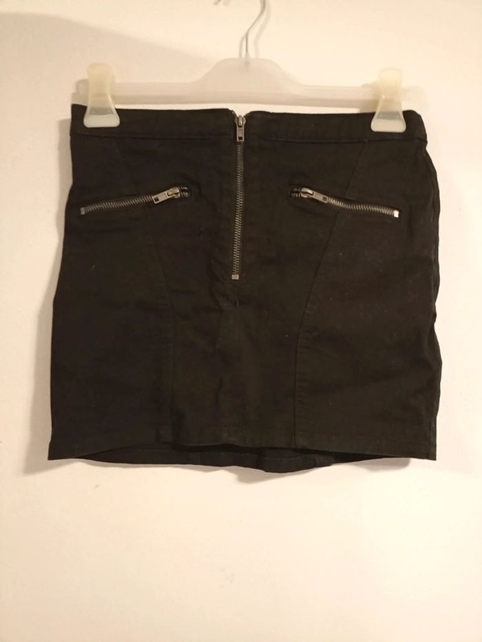 Mini jupe jeans noire
