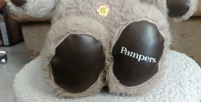 Peluche de collection vintage ours nombrilou Ajena Pampers - photo numéro 7
