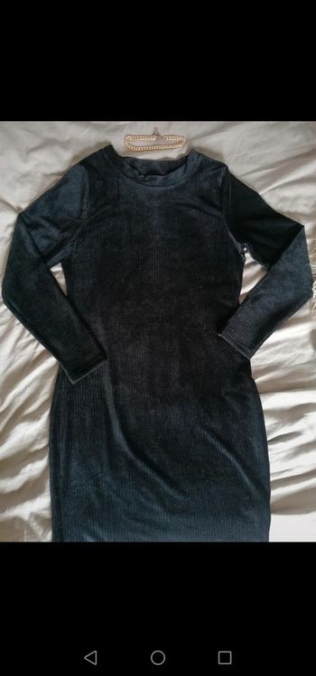 Robe noir velour