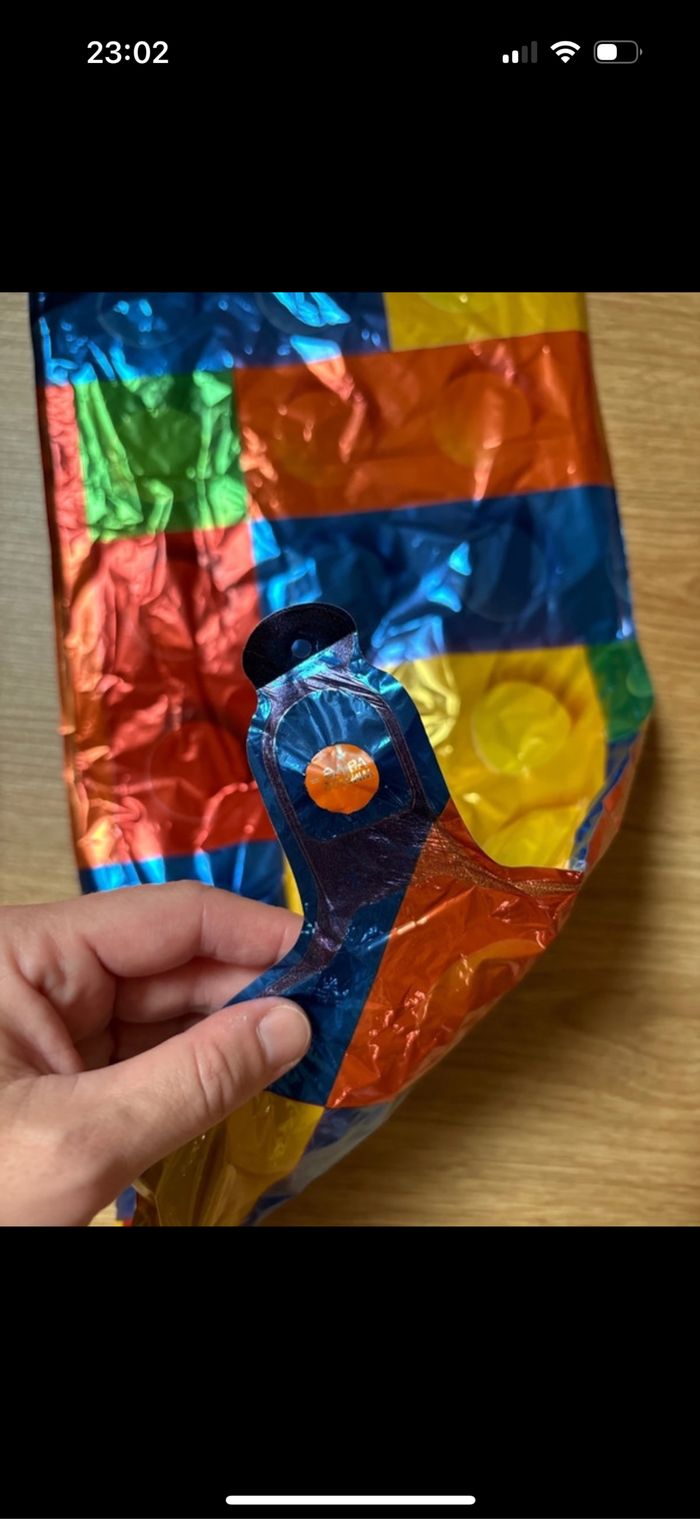 Ballon hélium anniversaire enfant lego chiffre 7 - photo numéro 2