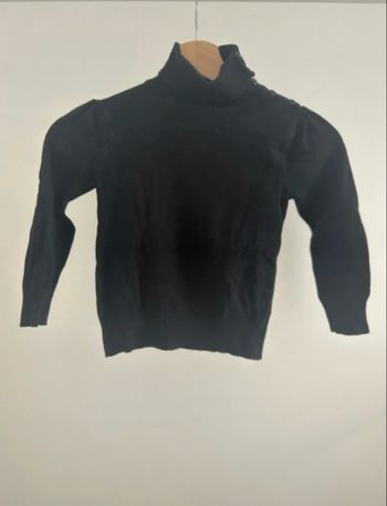 Pull col roulé noir NKY