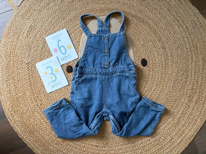 Salopette jeans bleu TAO tape à l’œil 36 mois 3 ans