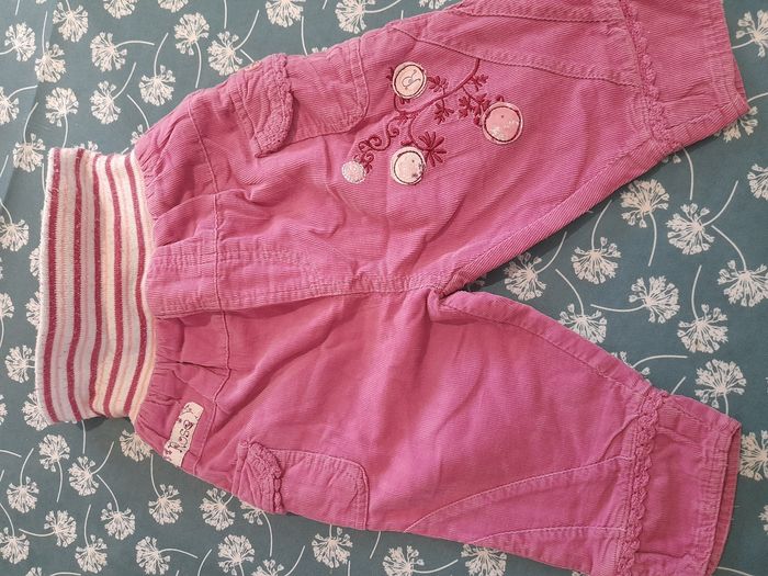 Pantalon velours doublé
