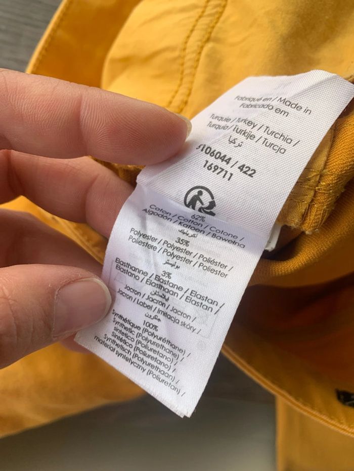 Pantalon taille haute breal t36 jaune moutarde - photo numéro 7