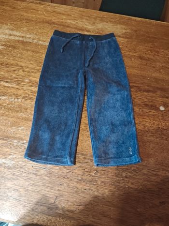 Pantalon jogging velours gris fille taille 23 mois