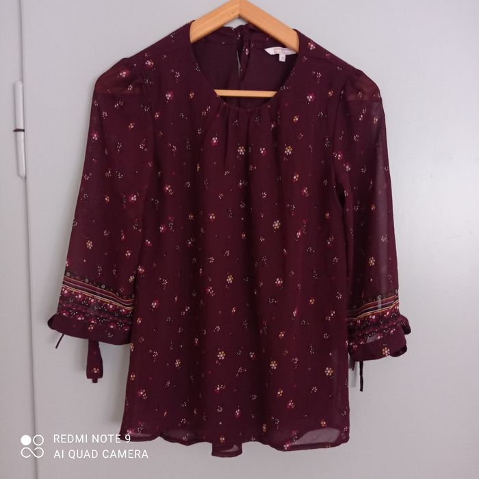 Blouse bordeaux t36 Clockhouse