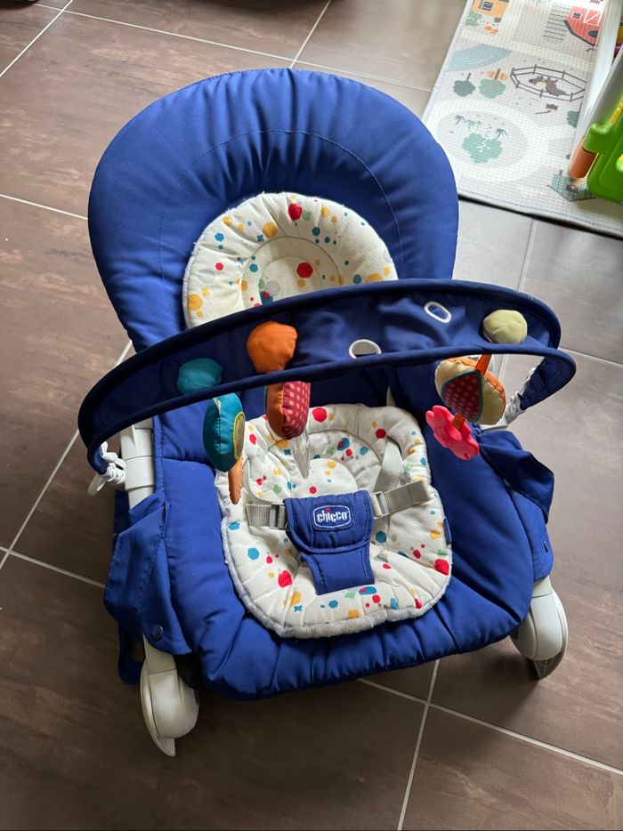Transat Chicco Hoopla Bleu confetti