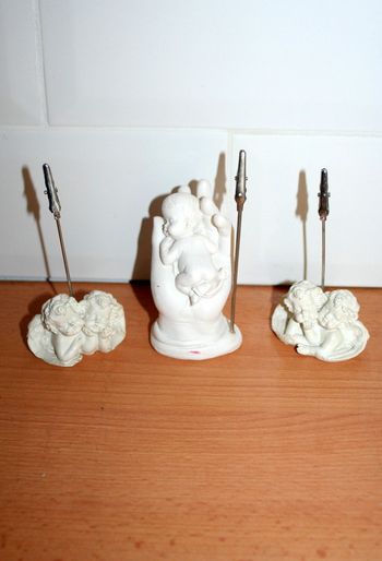 Lot de 3 supports à photos ange/bébé