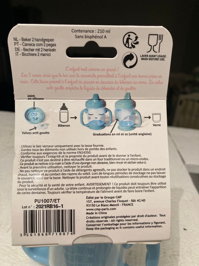 Tasse anti fuite 2 anses - photo numéro 2