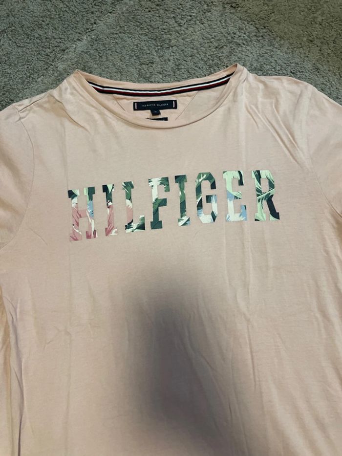 T shirt homme coton rose Tommy Hilfiger - photo numéro 2