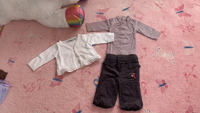 Gilet + pantalon + haut manches longues 3 mois