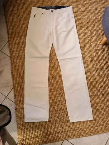 Jeans blanc homme Armani