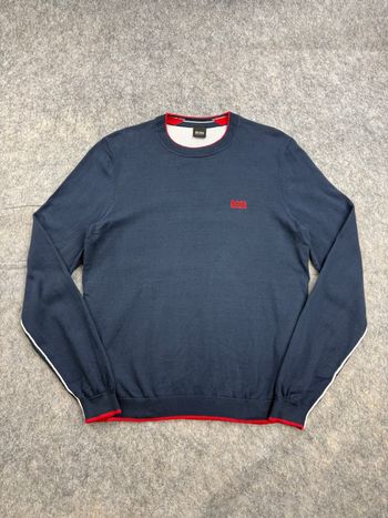 Pull Crewneck Bleu Chic Hugo Boss S 