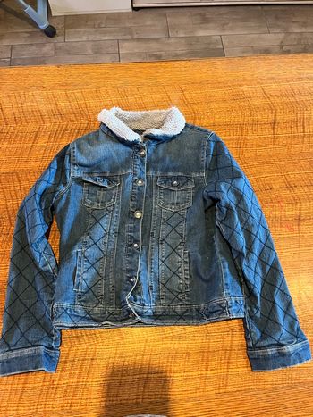 Veste en jeans polaire à l intérieur 