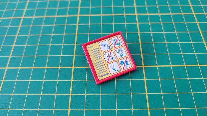 Panneau rouge 30238830 pièce détachée Playmobil 5433 Famille avec piscine et plongeoir #B55