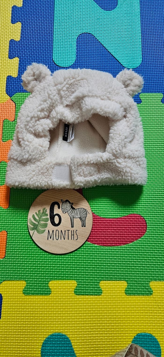 Cagoule beige effet mouton 6 mois - photo numéro 2