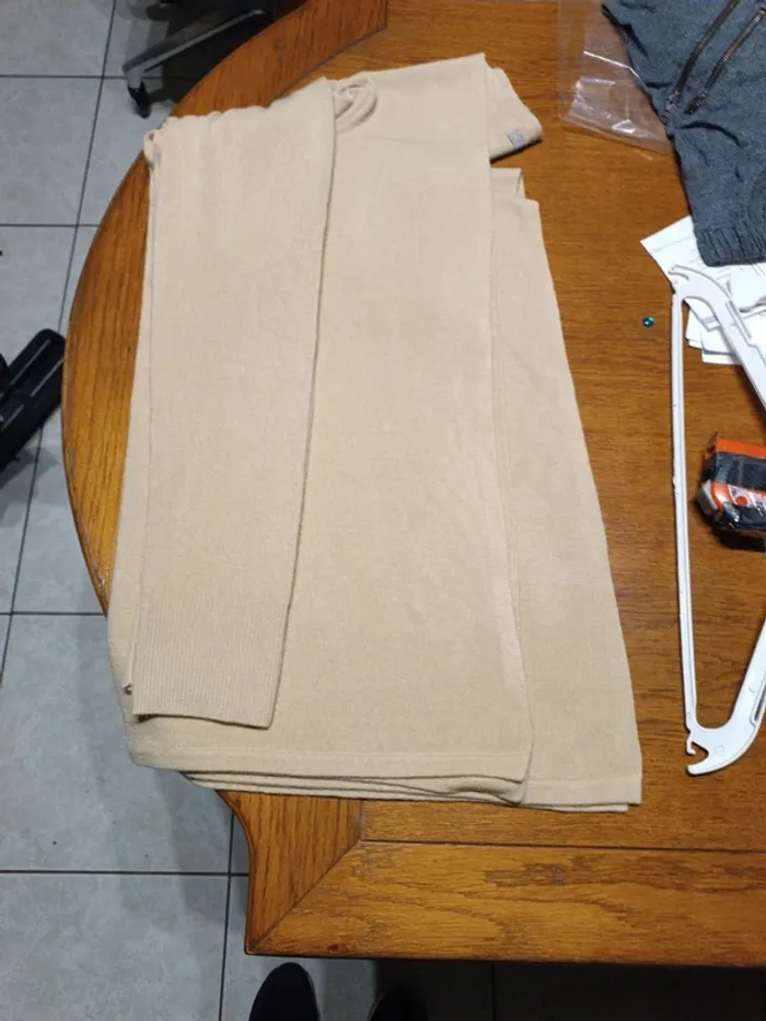 Gilet châle beige Tex XS - photo numéro 6