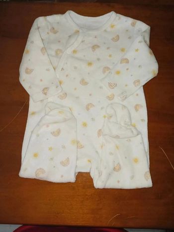 Pyjama velours 3 mois mes petits cailloux