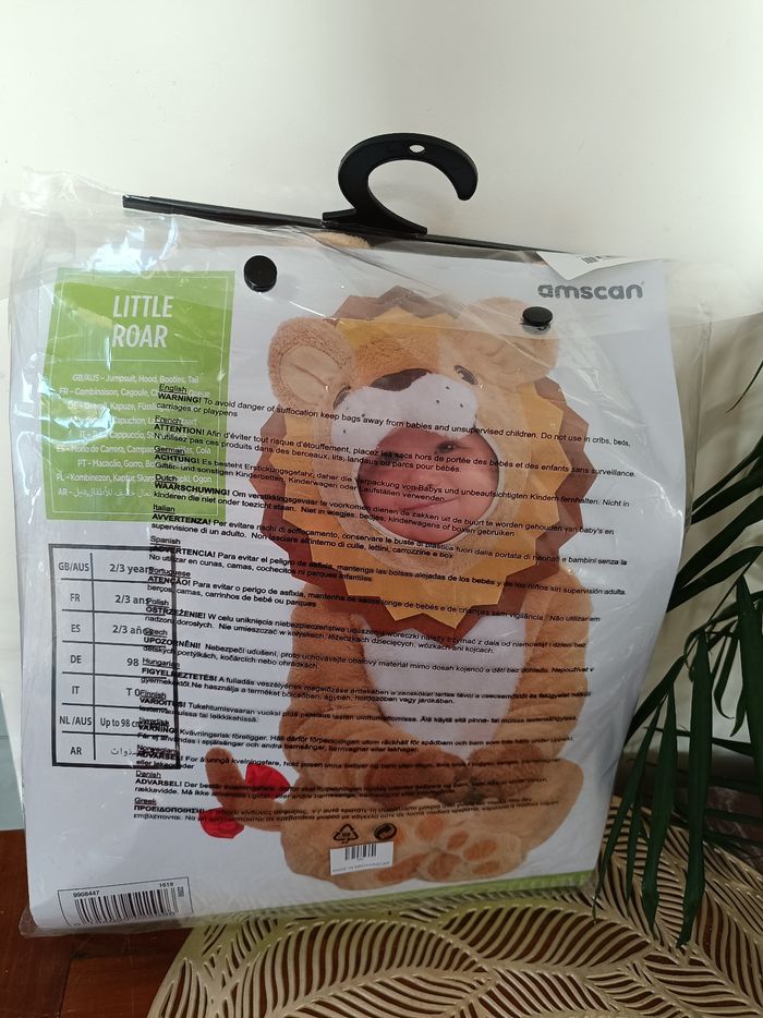 Déguisement  2/3 ans  Petit Lion