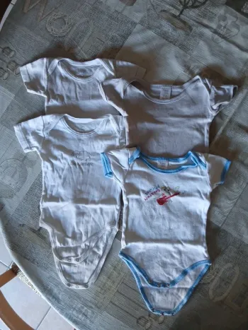 Lot de 4 bodies manches courtes