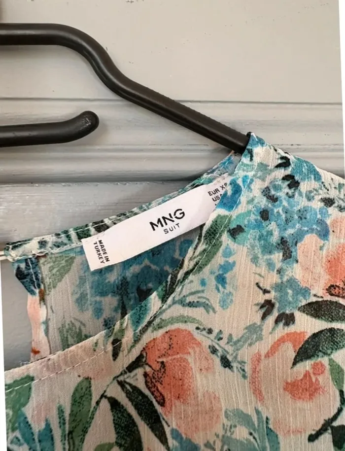 T shirt à fleurs mango XS - photo numéro 2