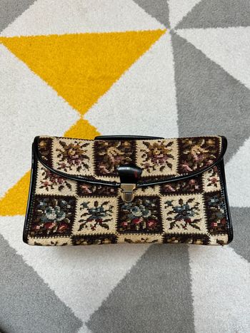 Sac à main vintage avec son porte-monnaie
