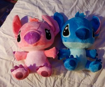 Couple peluche Disney stitch et angel