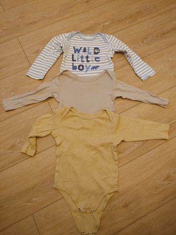 Lot 2 bodies manches longues marinière