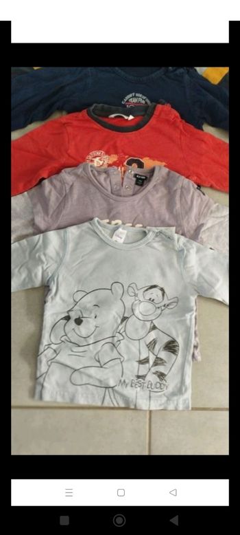 Lot des 5 tee shirts Manche longue